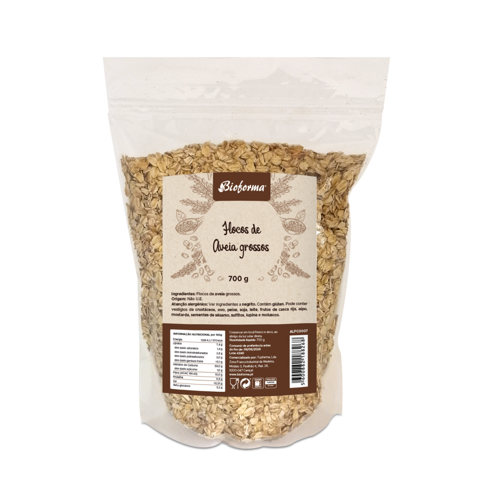 Flocos de Aveia grossos 700 g BIOFORMA