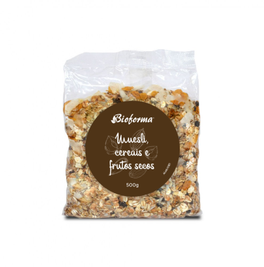 Muesli, Cereais e Frutos secos 500g BIOFORMA