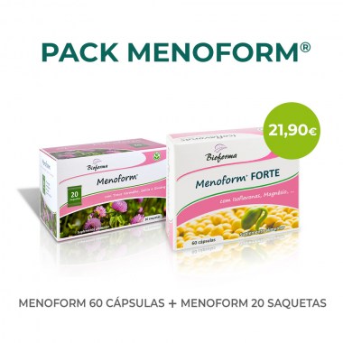 PACK Menoform 60 cápsulas + Menoform 20 saquetas BIOFORMA